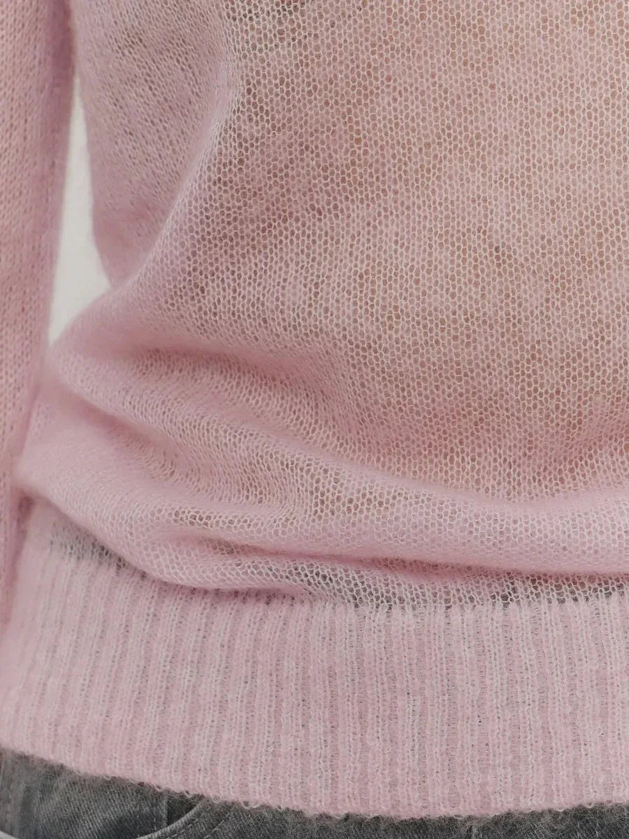 Natasha Womens Crewneck Knit Sweater