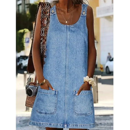 Emma™ |  Relaxed Denim-Look Dress
