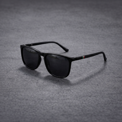 Rain™ | Classic Square Men’s Eyeglasses Lightweight Black Frame