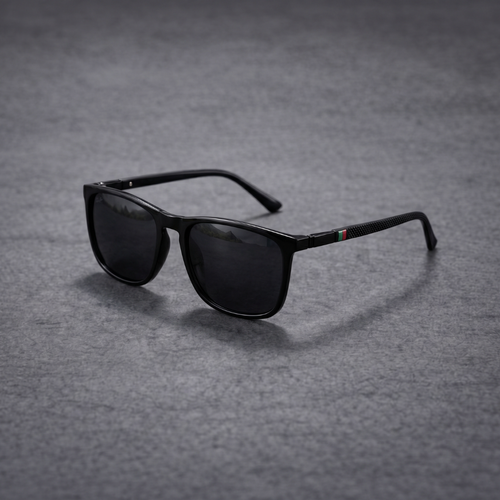 Rain™ | Classic Square Men’s Eyeglasses Lightweight Black Frame