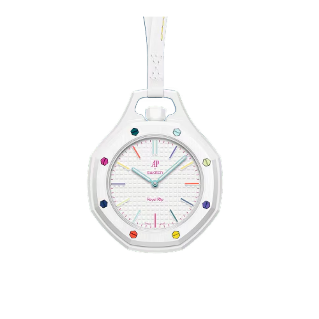 Swatch x Audemars Piguet Bioceramic Royal Pop Huit Blanc – Clean Luxury Pop Edition