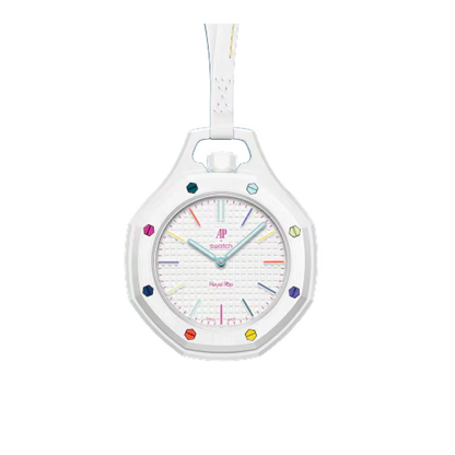 Swatch x Audemars Piguet Bioceramic Royal Pop Huit Blanc – Clean Luxury Pop Edition