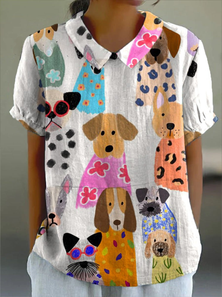 Tilly™ | Dog Print Shirt