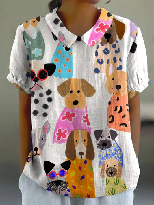Tilly™ | Dog Print Shirt