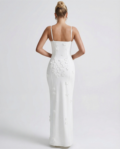 Luna Slit Maxi™ – Corset Floral Dress (Romantic Elegance Sculpted Silhouette)