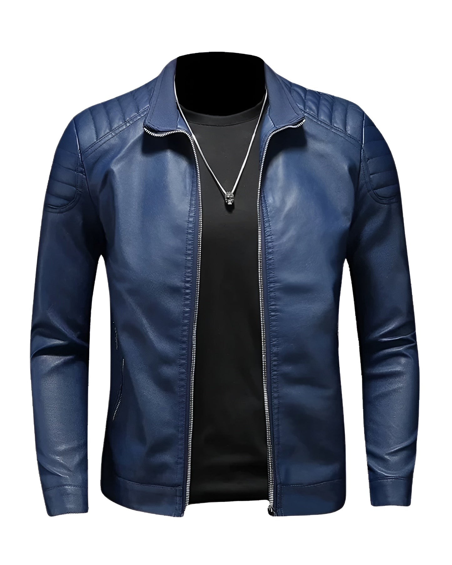 Walter | Leather jacket with collar