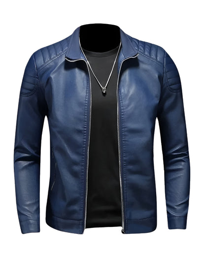 Walter | Leather jacket with collar