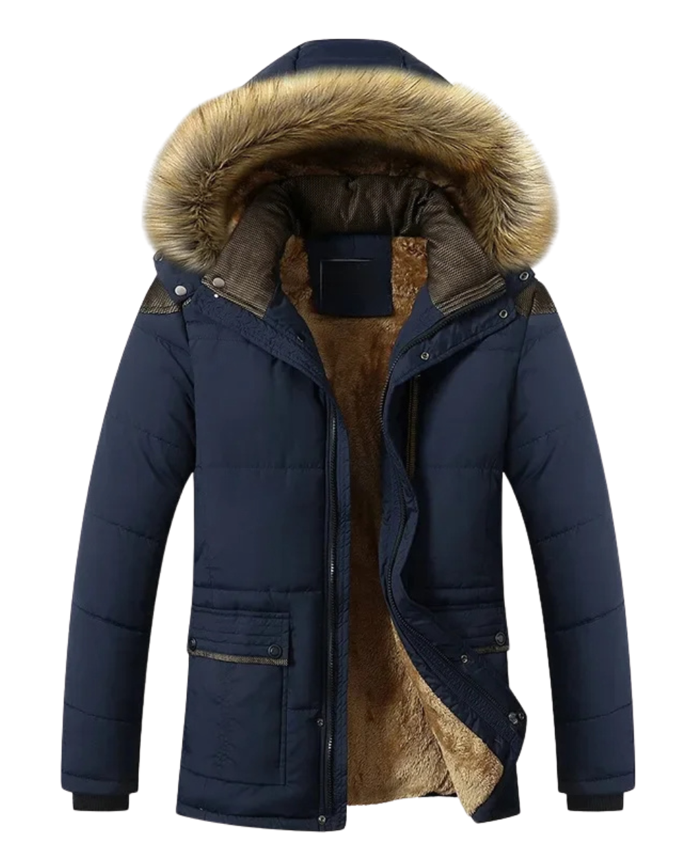 Scott | Stylish Winter Jacket in Quilted Fleece