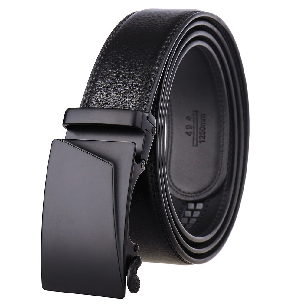Oswald™ | Men’s Cowhide Leather Belt – Automatic Buckle