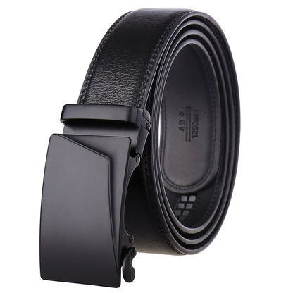 Oswald™ | Men’s Cowhide Leather Belt – Automatic Buckle