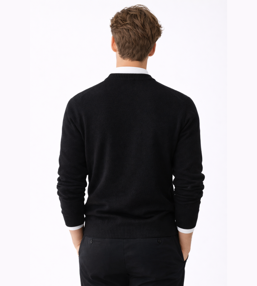 John Mens Fine Knit Crewneck Sweater