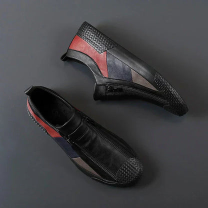 Corvin Street Zip Leather Sneaker