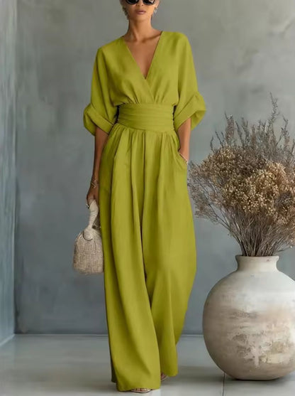 Risel™ | Flowing White Jumpsuit
