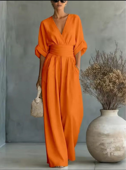 Risel™ | Flowing White Jumpsuit
