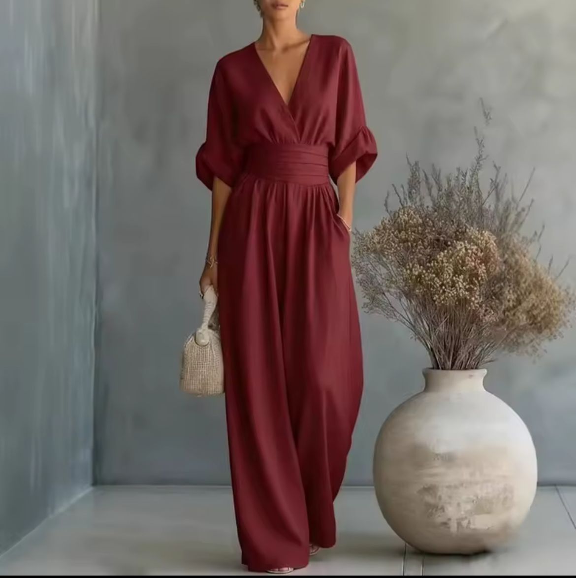 Risel™ | Flowing White Jumpsuit