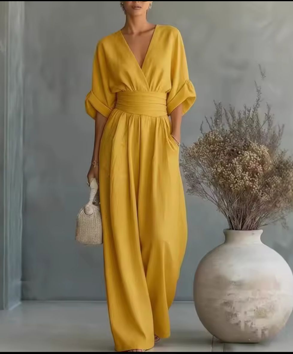 Risel™ | Flowing White Jumpsuit