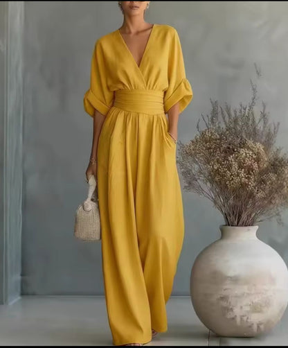 Risel™ | Flowing White Jumpsuit
