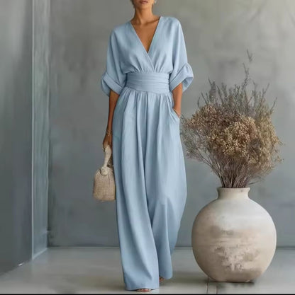 Risel™ | Flowing White Jumpsuit