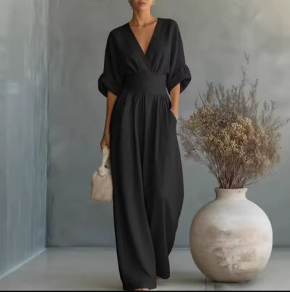 Risel™ | Flowing White Jumpsuit