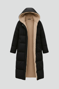 Allison | Womens Long Quilted Coat with Hood | Full Zip, Lined, Side Pockets | Black, Beige, Army Green and More S-5XL