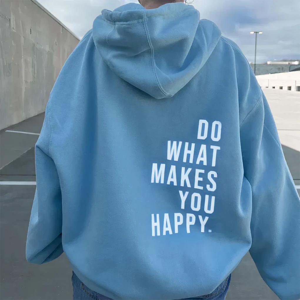 Valerie Womens Sherpa Fleece Hoodie with Thumb Holes in Blue