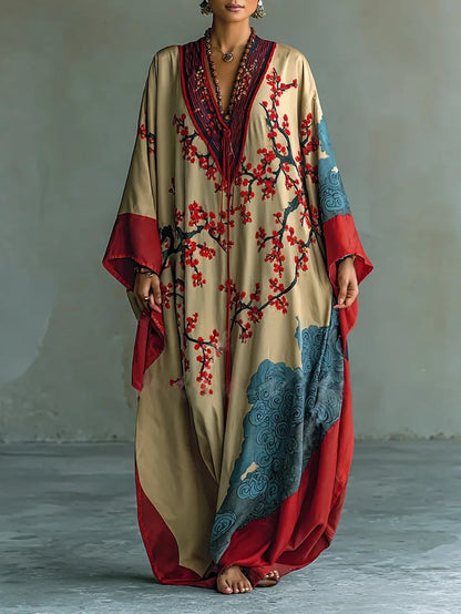 Sakura™ - Plum Blossom Batwing Dress