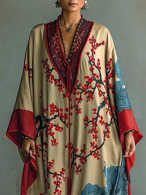 Sakura™ - Plum Blossom Batwing Dress