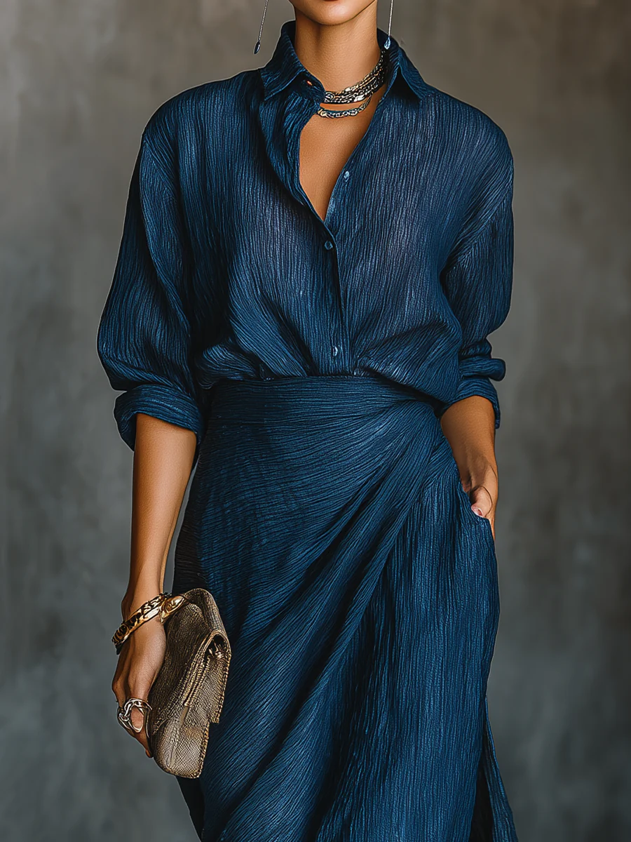 Evelyne™ | Elegant Ensemble with Long Skirt