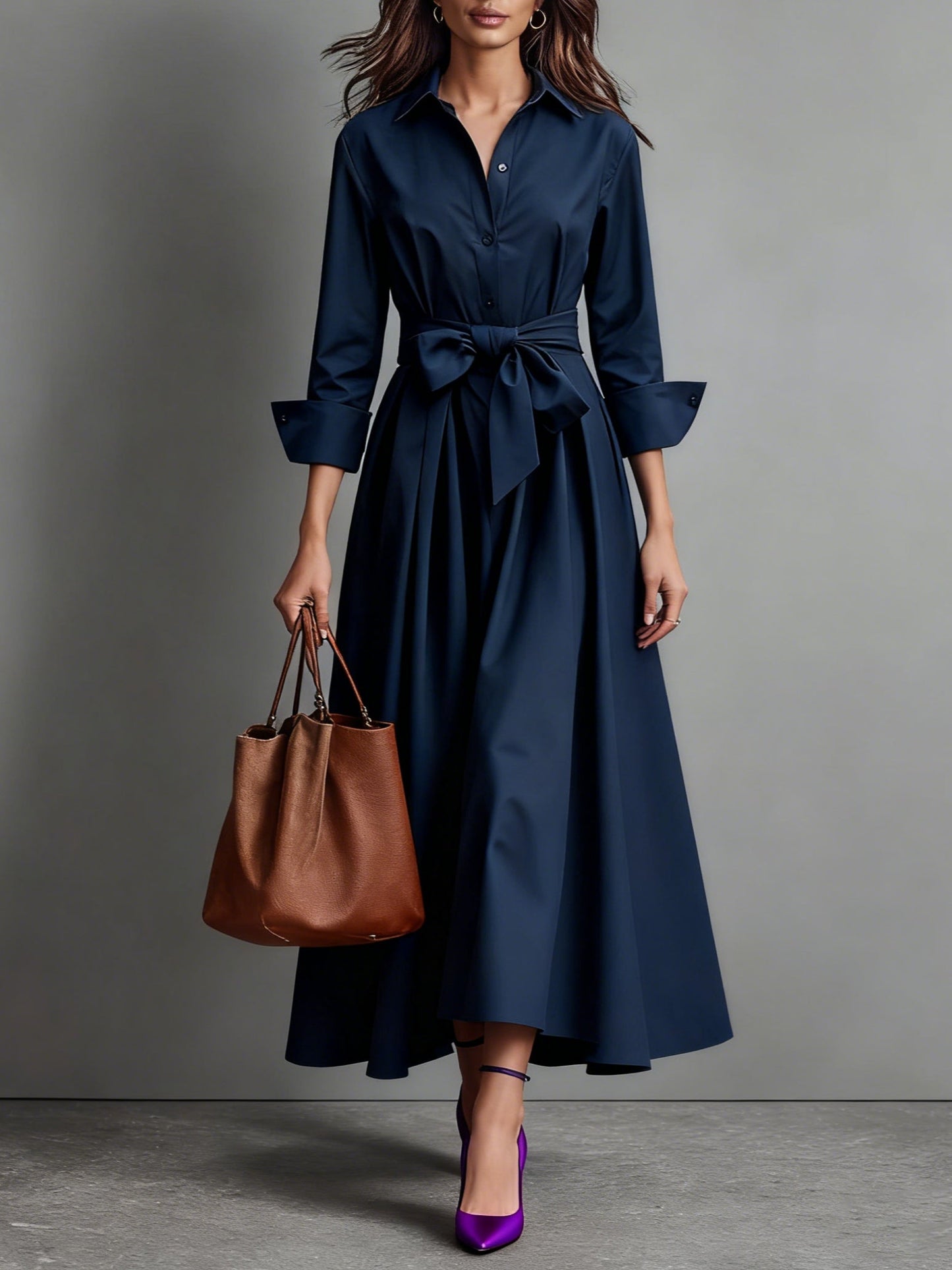 Mariel™ | Elegant Maxi Dress with Bow Detail