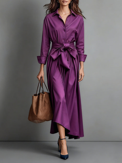 Mariel™ | Elegant Maxi Dress with Bow Detail