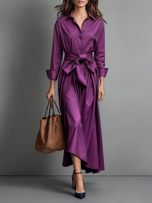 Mariel™ | Elegant Maxi Dress with Bow Detail