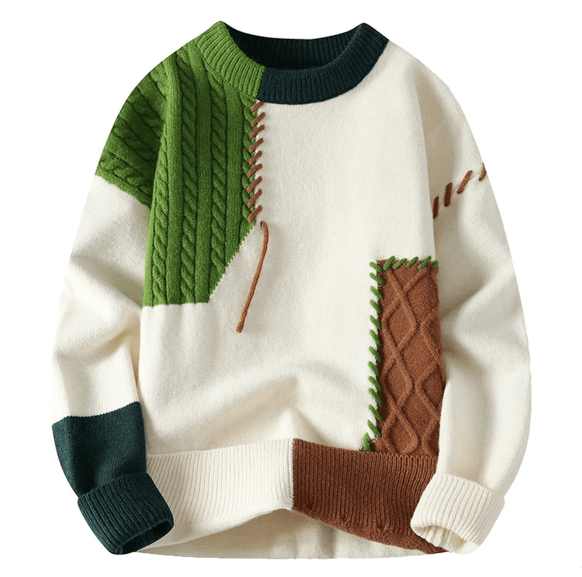 Anton | Herren Pullover mit Patch-Design — Moderner Casual Strick in 3 Farben | Westmere