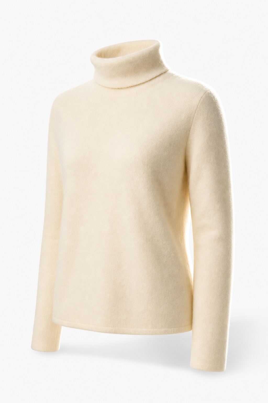 Victoria Womens Cashmere Blend Turtleneck Sweater, Slim Fit