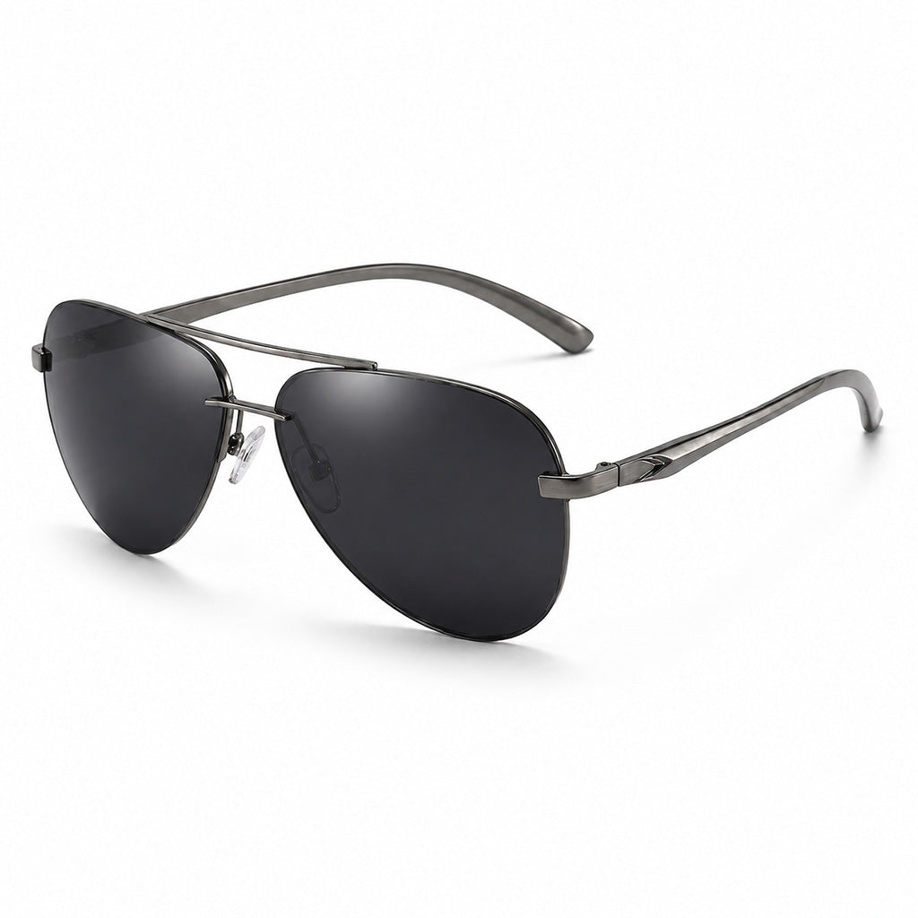 AeroVogue™ | Polarized Rimless Aviator Sunglasses