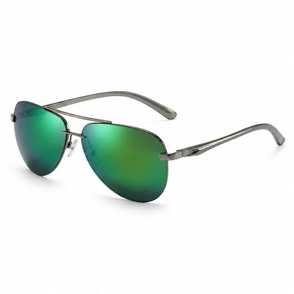AeroVogue™ | Polarized Rimless Aviator Sunglasses