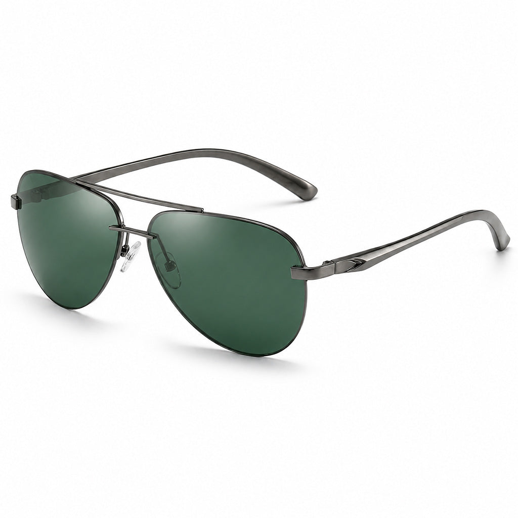 AeroVogue™ | Polarized Rimless Aviator Sunglasses