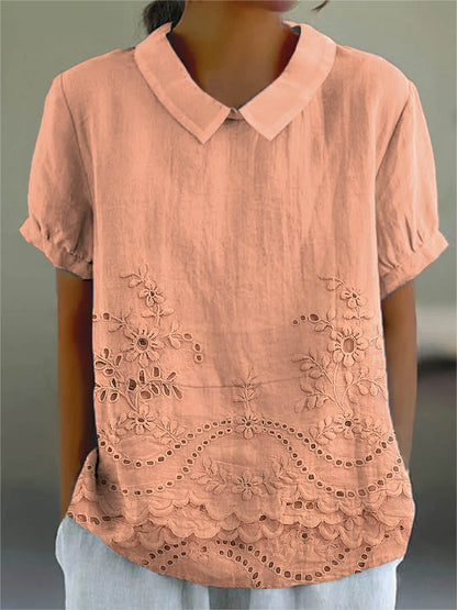 Lily™ | Floral Embroidered Shirt