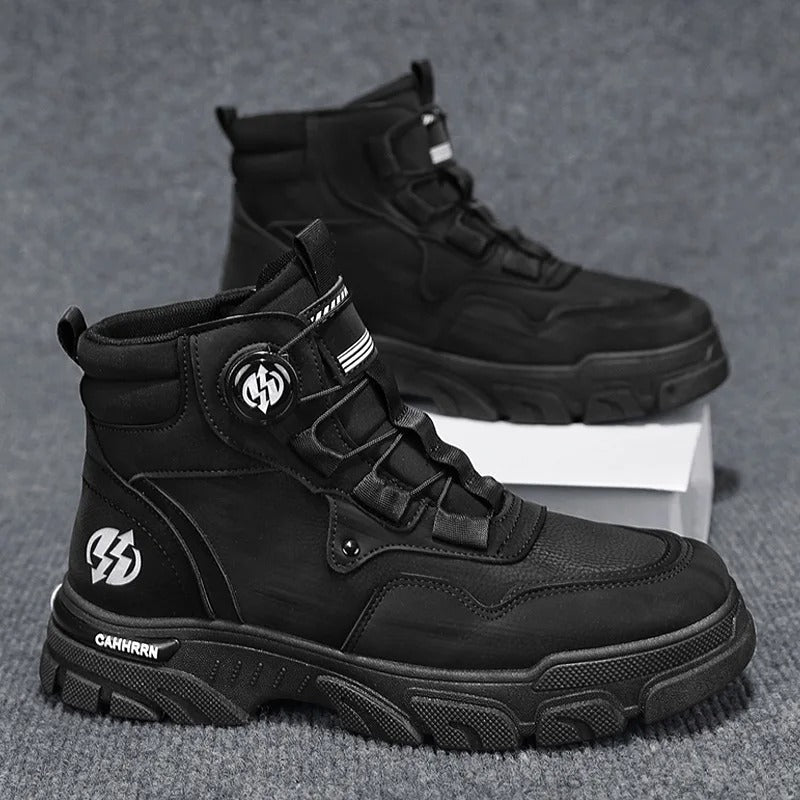 Jack Mens Work Boots with Dial Lock in Black