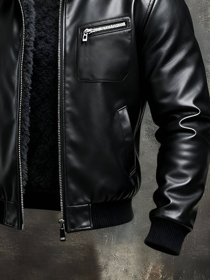 BRANDON | BLACK LEATHER JACKET