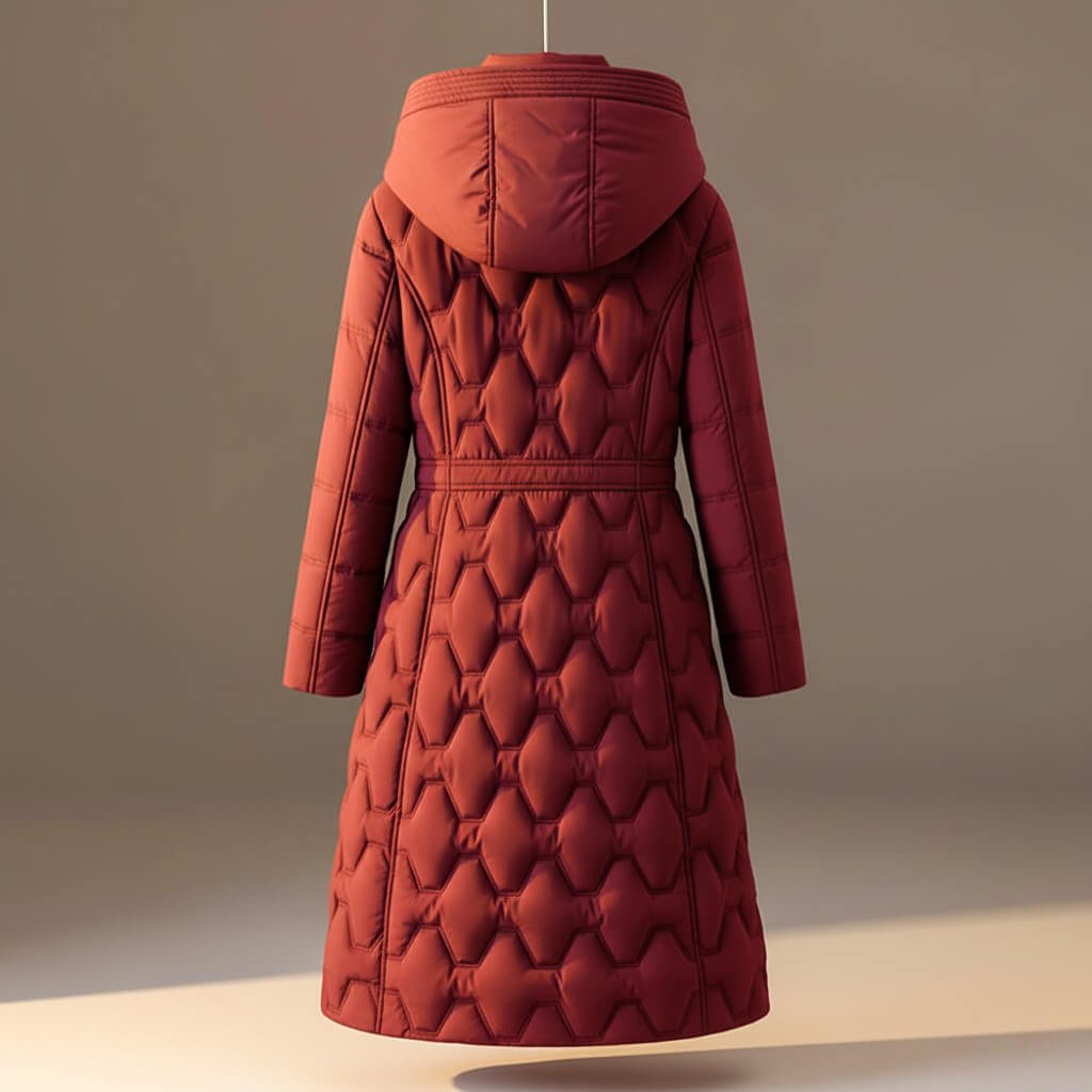 Kristy Womens Quilted Hooded Winter Coat