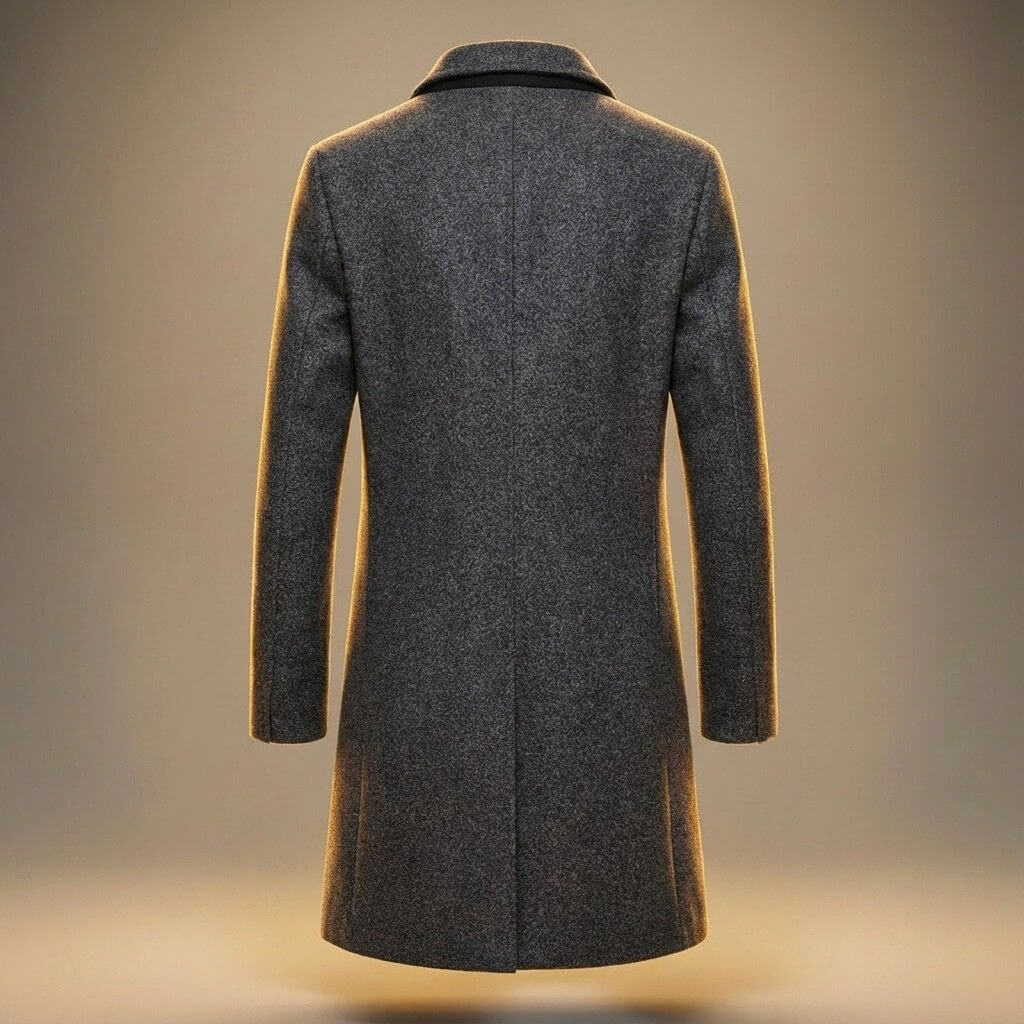 Aston Mens Peruvian Cotton Coat, Three-Button Closure