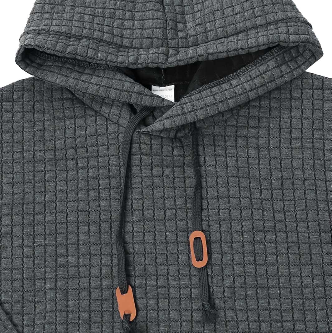 Kaelric™ | Quilted Waffle Knit Hoodie