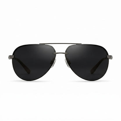 AeroVogue™ | Polarized Rimless Aviator Sunglasses