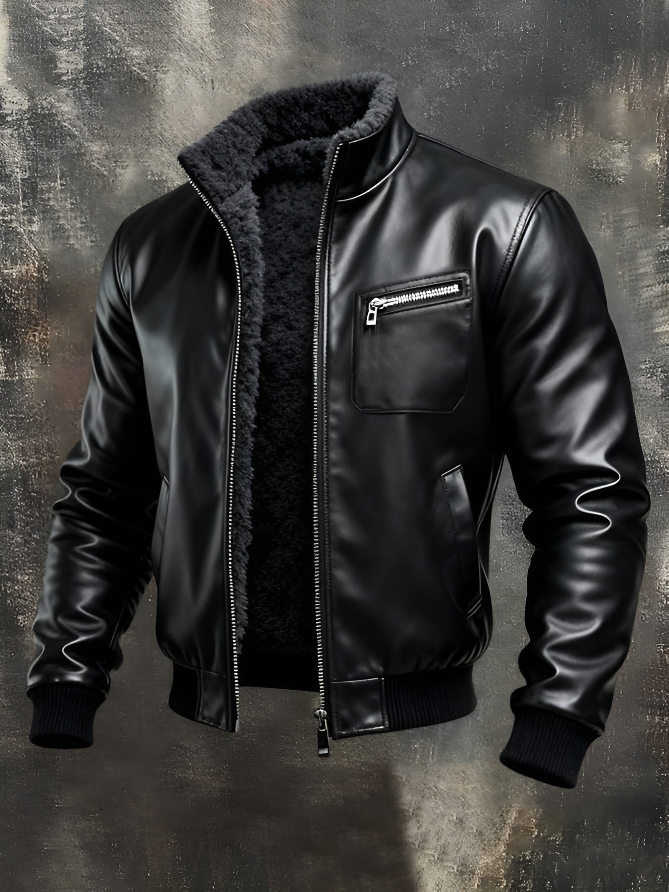 BRANDON | BLACK LEATHER JACKET