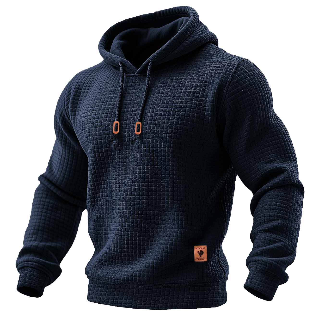 Kaelric™ | Quilted Waffle Knit Hoodie