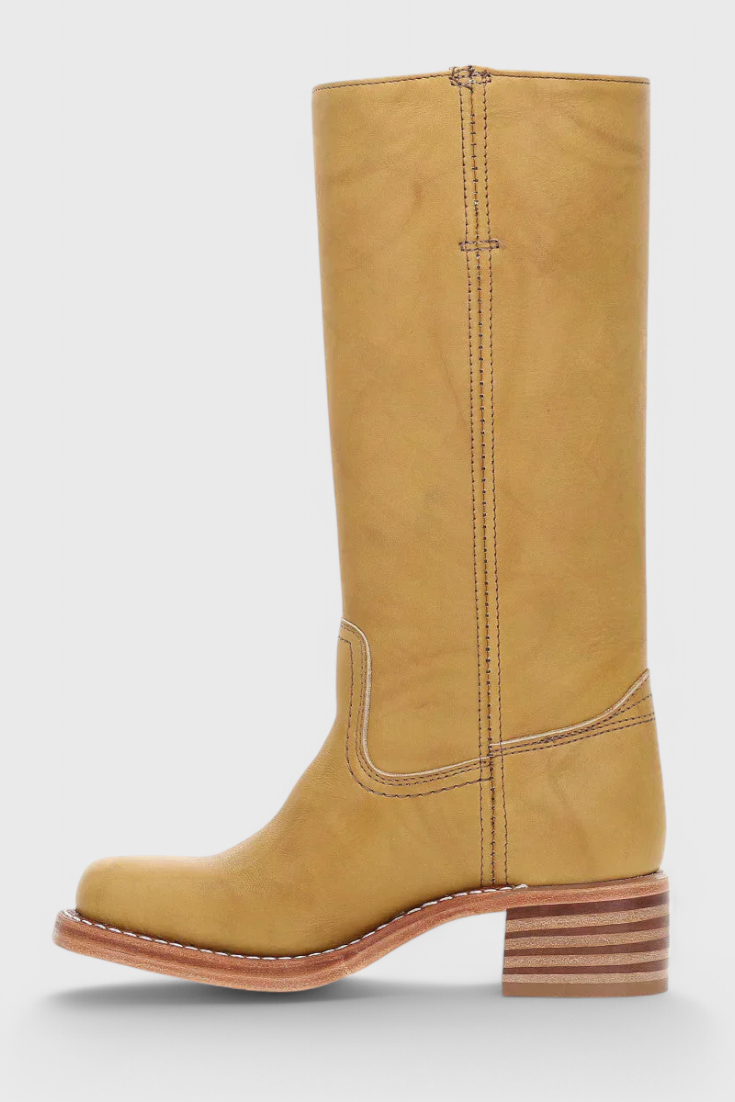 Clara Womens Knee High Boots in PU Leather