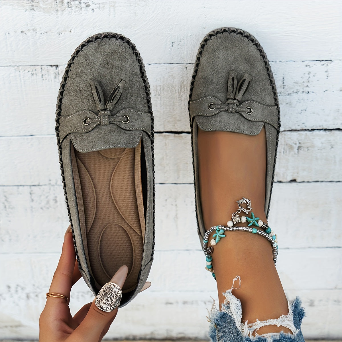 Nadine™ | Classic Loafers with Tassel Detail