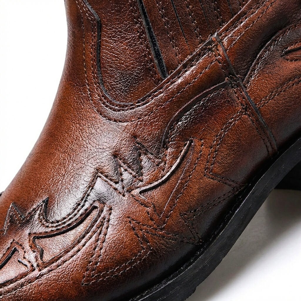 Hawkins Mens Italian Leather Vintage Boots
