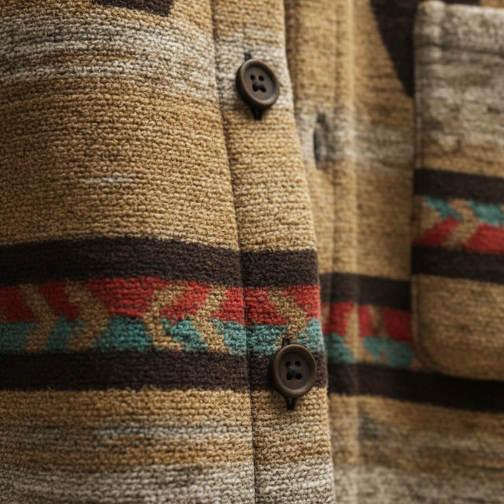 Marcus Mens Patterned Wool Blend Jacket
