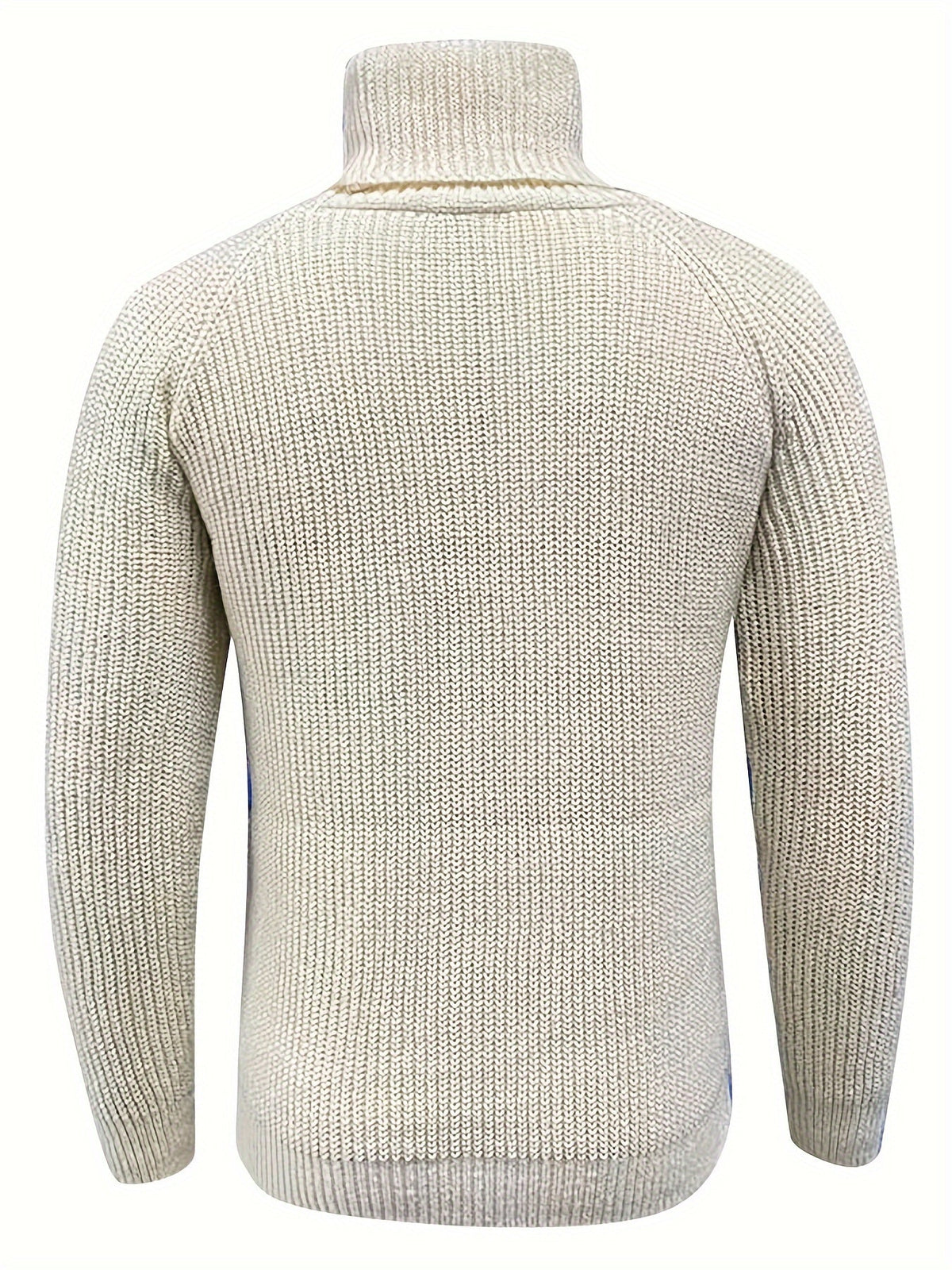 Alexander | Herren Warmer Strickpullover mit Rollkragen — Klassisches Strickdesign in Beige | Westmere